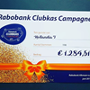Rabobank Clubkas Campagne levert onze club bijna € 1300,- op 