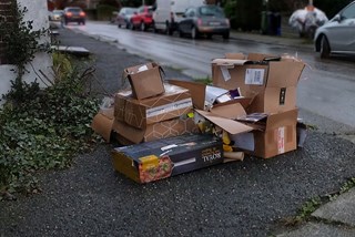 Oud-papier regen